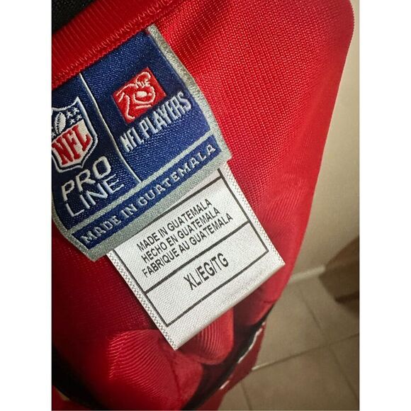 NFL Atlanta Falcons Women’s Red and White Jersey Size Small or XL New - Picture 7 of 7